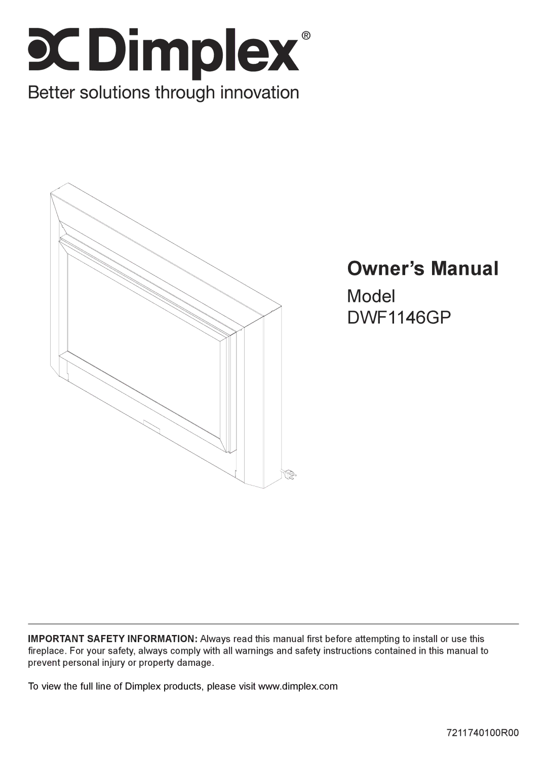 Dimplex DWF1146GP owner manual 