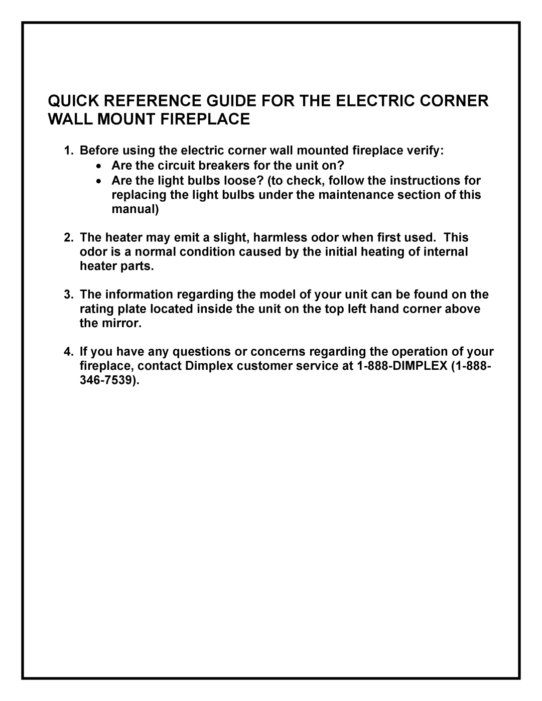 Dimplex EWMC-CC-SS manual 