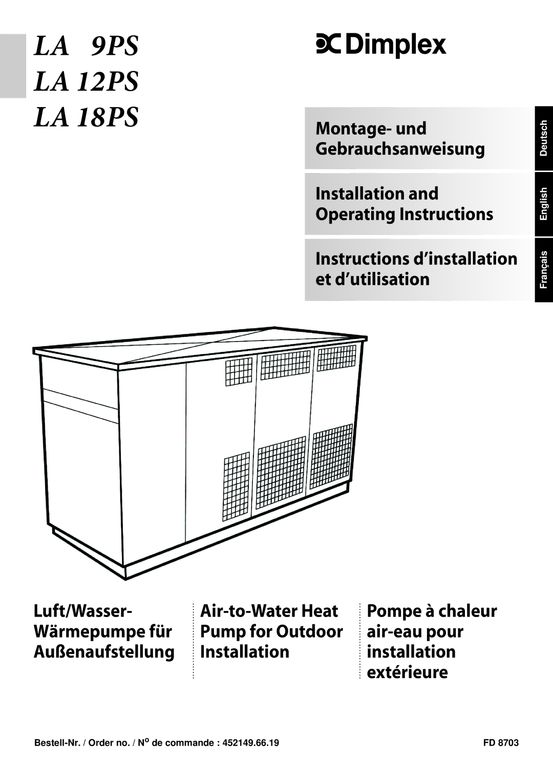 Dimplex manual LA 9PS LA 12PS LA 18PS 