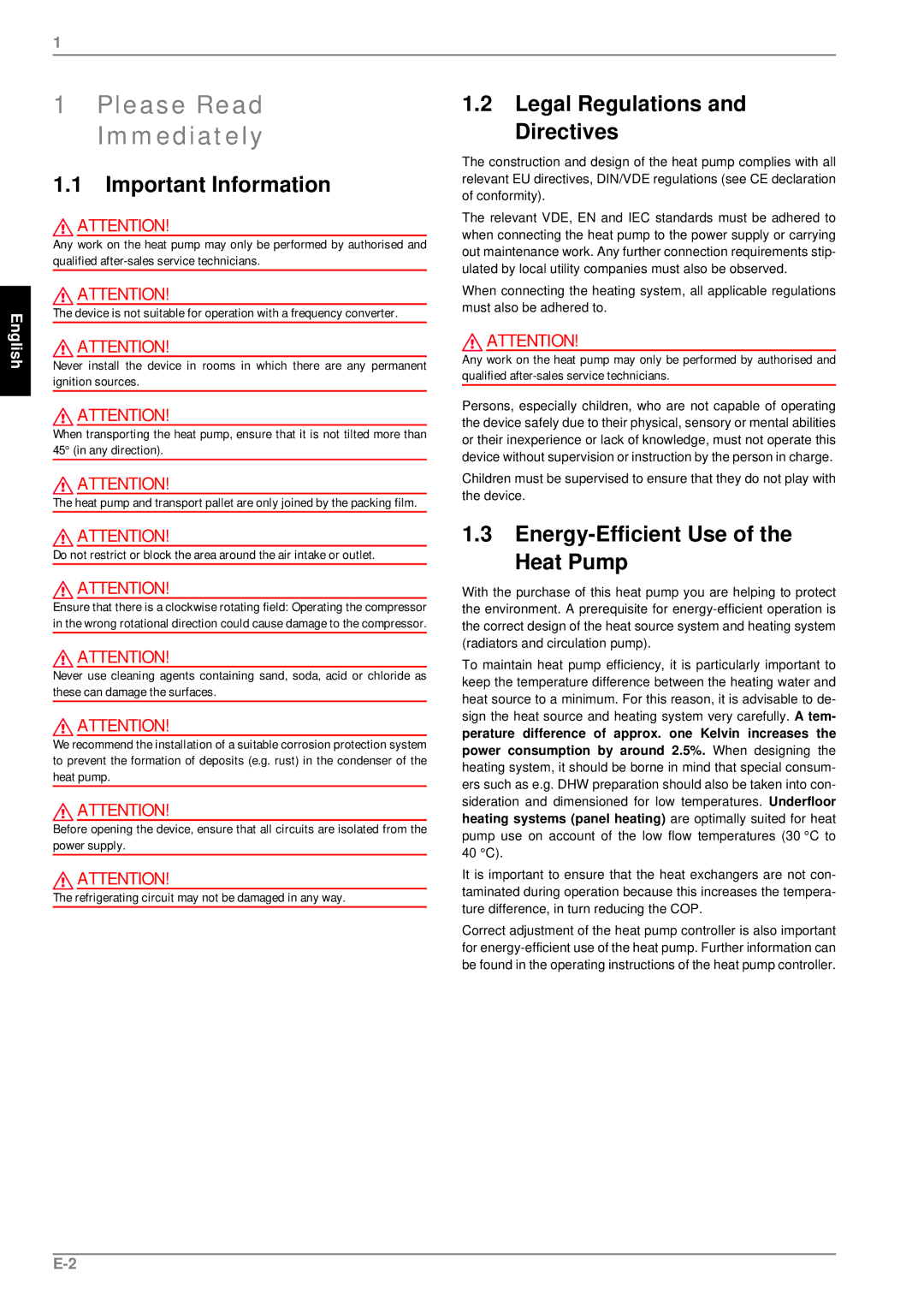 Dimplex LA 18PS, LA 12PS, LA 9PS manual Please Read Immediately, Important Information, Legal Regulations Directives 