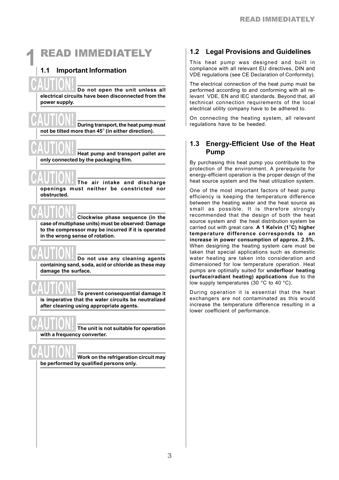 Dimplex LA 16TR, LA 8MR, LA 6MR, LA 12TR, LA 10MR Read Immediately, Important Information, Legal Provisions and Guidelines 