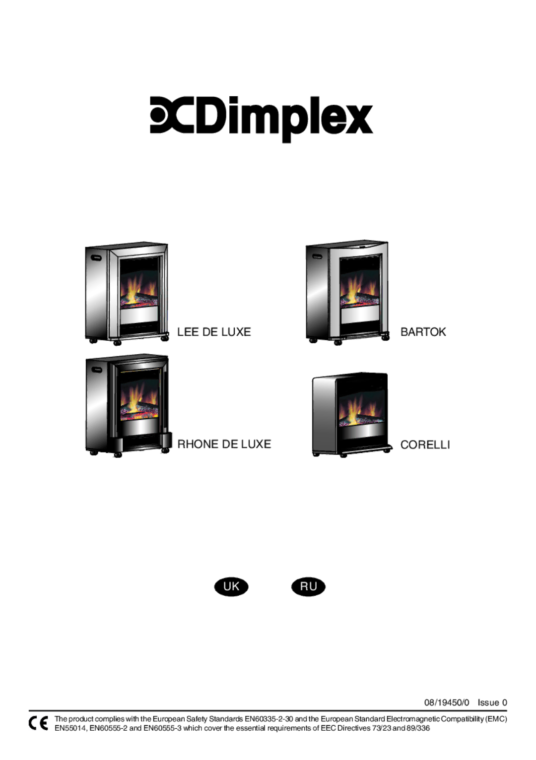 Dimplex lee de luxe manual Uk Ru 