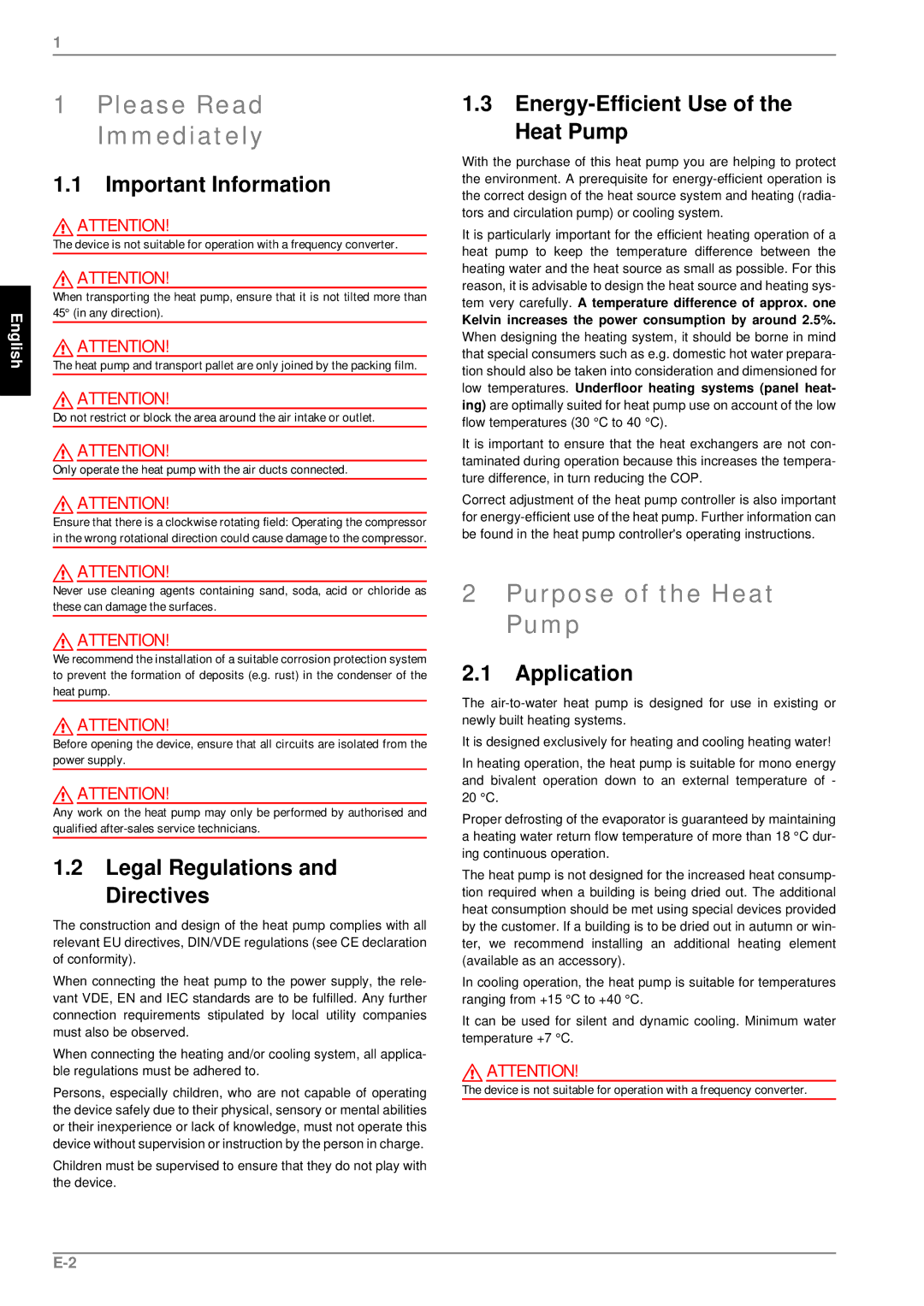 Dimplex LI 16TER+, LI 11TER+, 190 manual Please Read Immediately, Purpose of the Heat Pump 