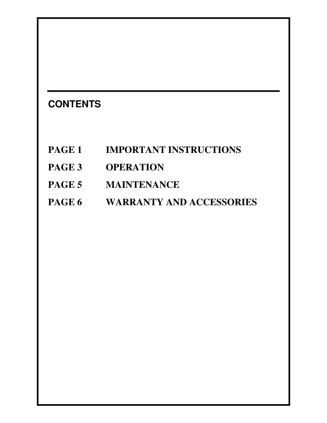 Dimplex Optiflame Electric Fireplace manual Contents 