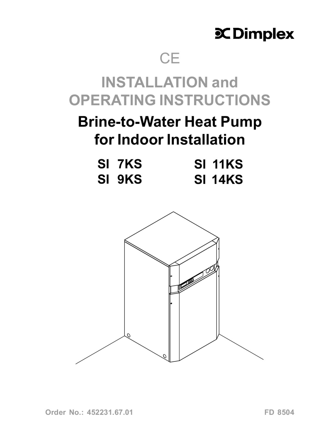 Dimplex S1 7KS operating instructions Operating Instructions 