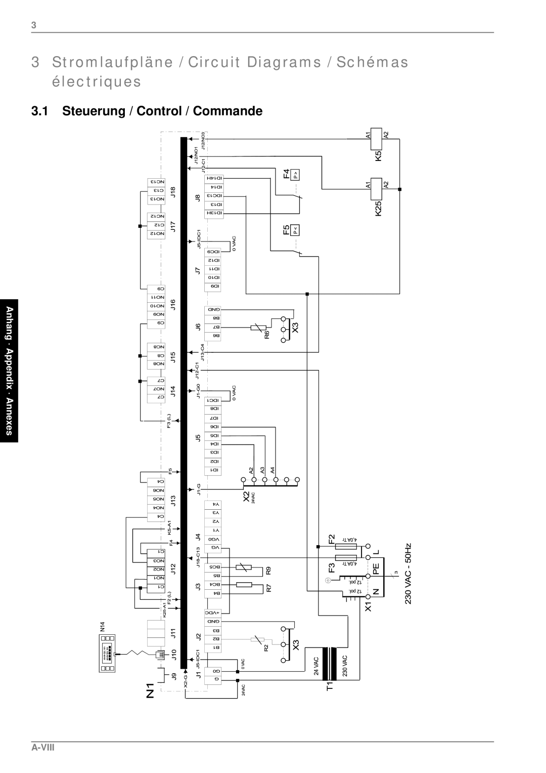 Dimplex SI 7ME, SI 14ME, SI 9ME Stromlaufpläne / Circuit Diagrams / Schémas électriques, Steuerung / Control / Commande 