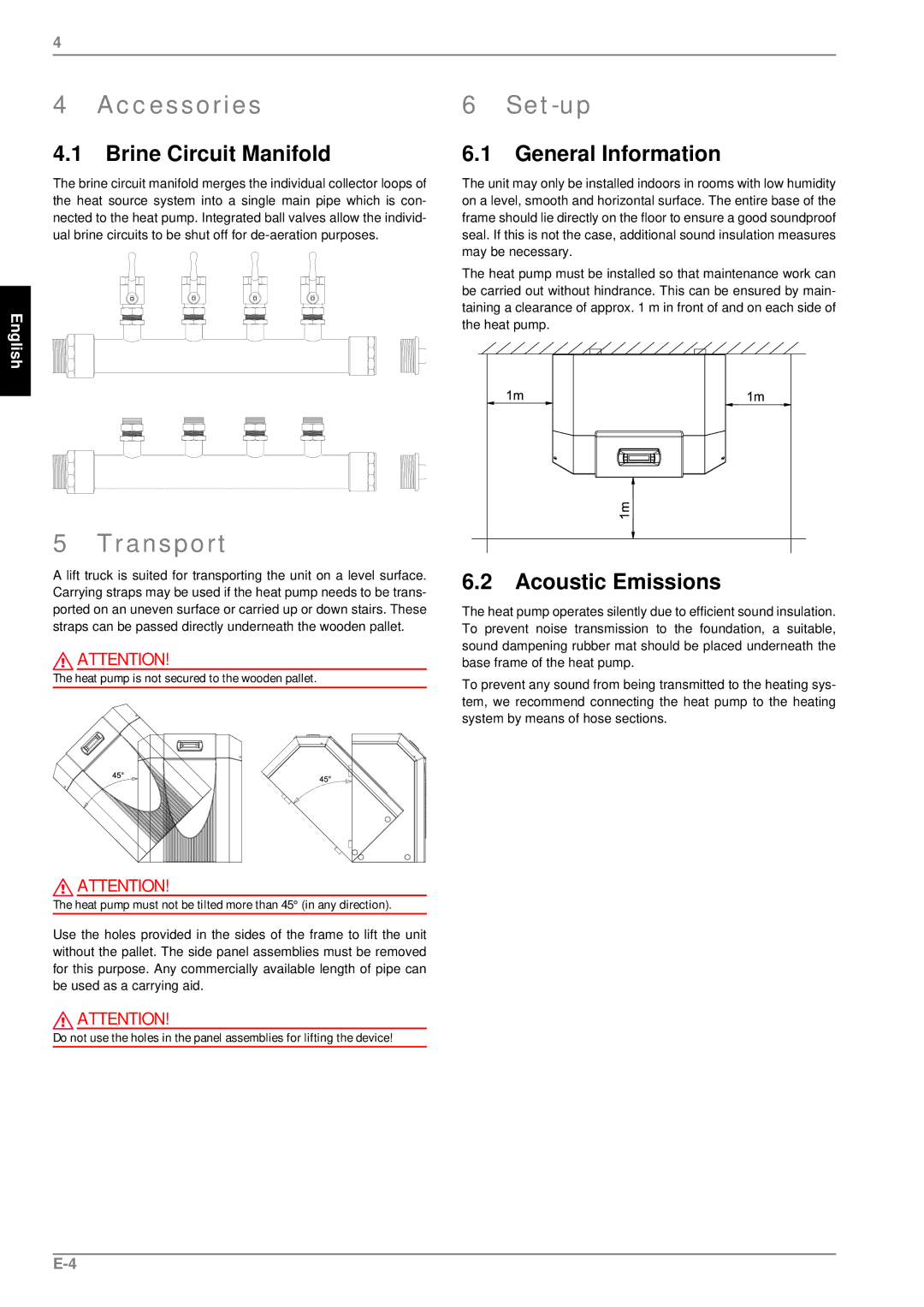 Dimplex SI 14ME, SI 9ME, SI 7ME, SI 5ME, SI 11ME manual Accessories, Transport, Set-up 