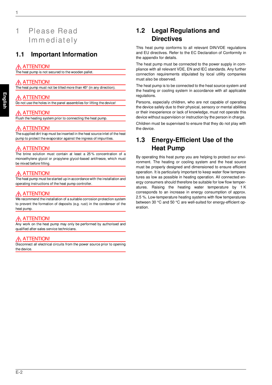 Dimplex SI7MER, SI 9MER, SI 11MER, SI 5MER manual Please Read Immediately, Important Information, Legal Regulations Directives 