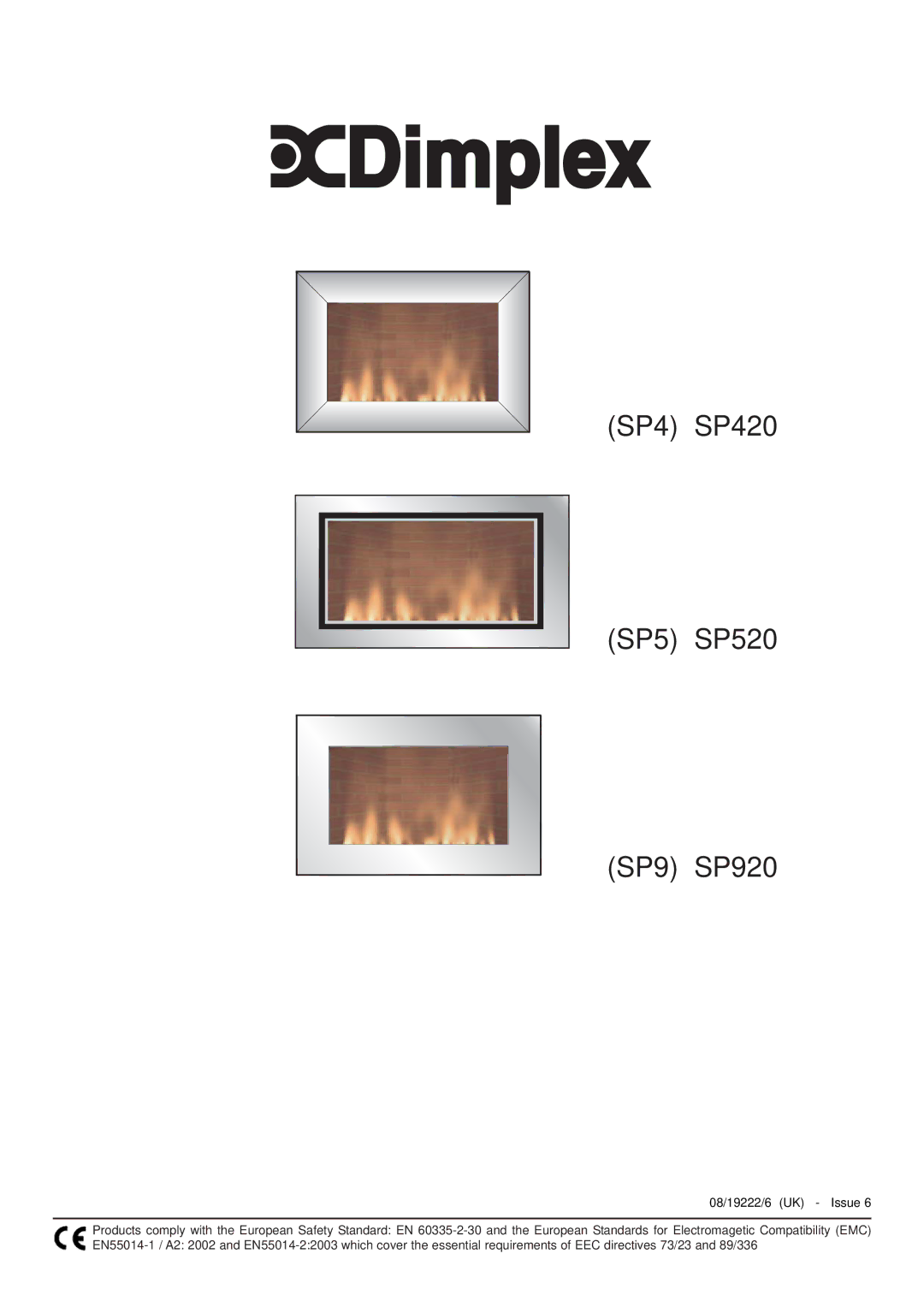 Dimplex (SP4) SP420, (SP9) SP920, (SP5) SP520 manual SP4 SP420 SP5 SP520 SP9 SP920 