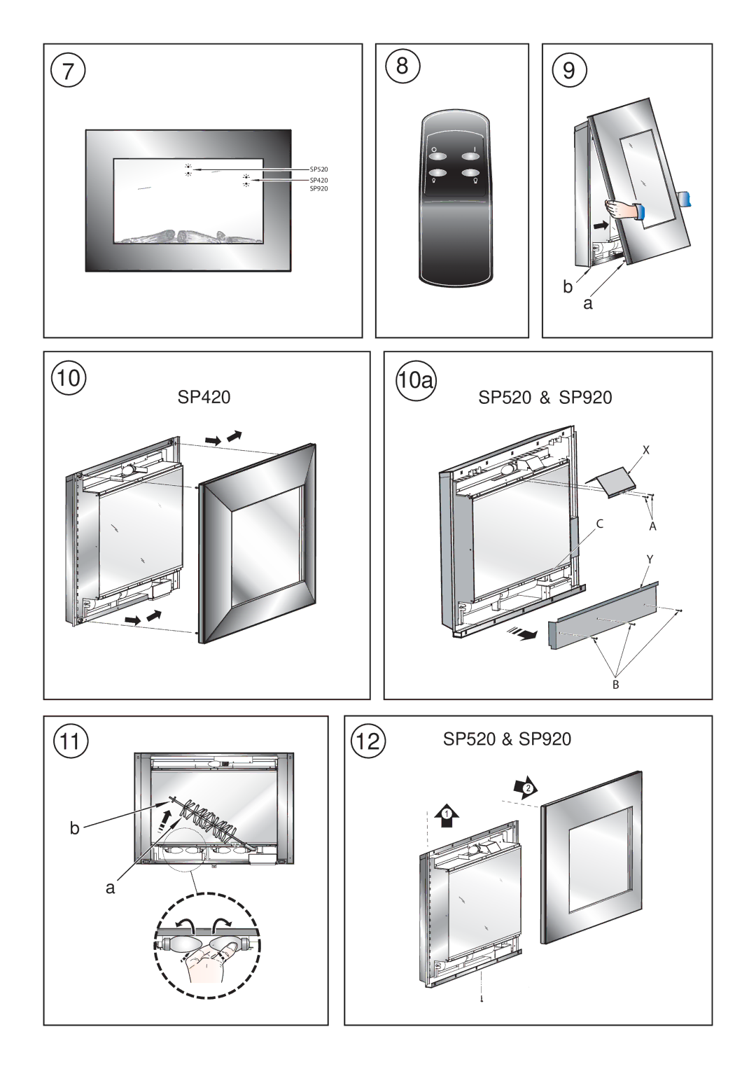 Dimplex (SP9) SP920, (SP4) SP420, (SP5) SP520 manual 10a, SP520 & SP920 SP420 