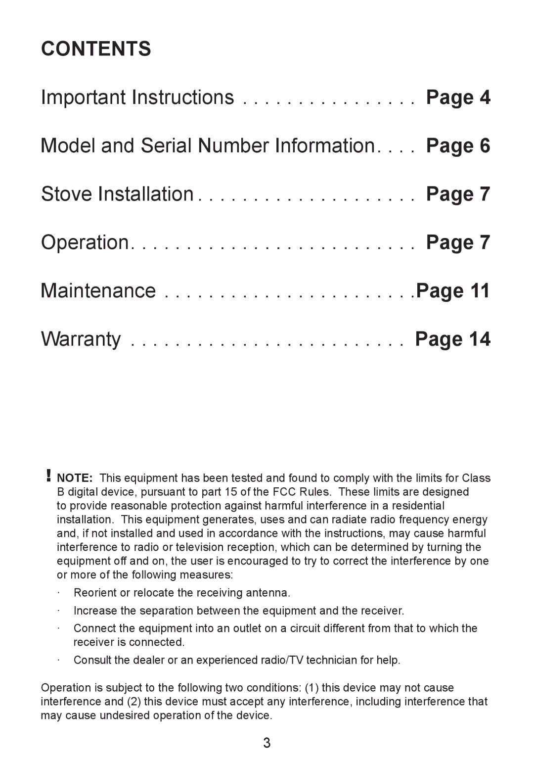 Dimplex CDS8515, TDS8515 owner manual Contents 