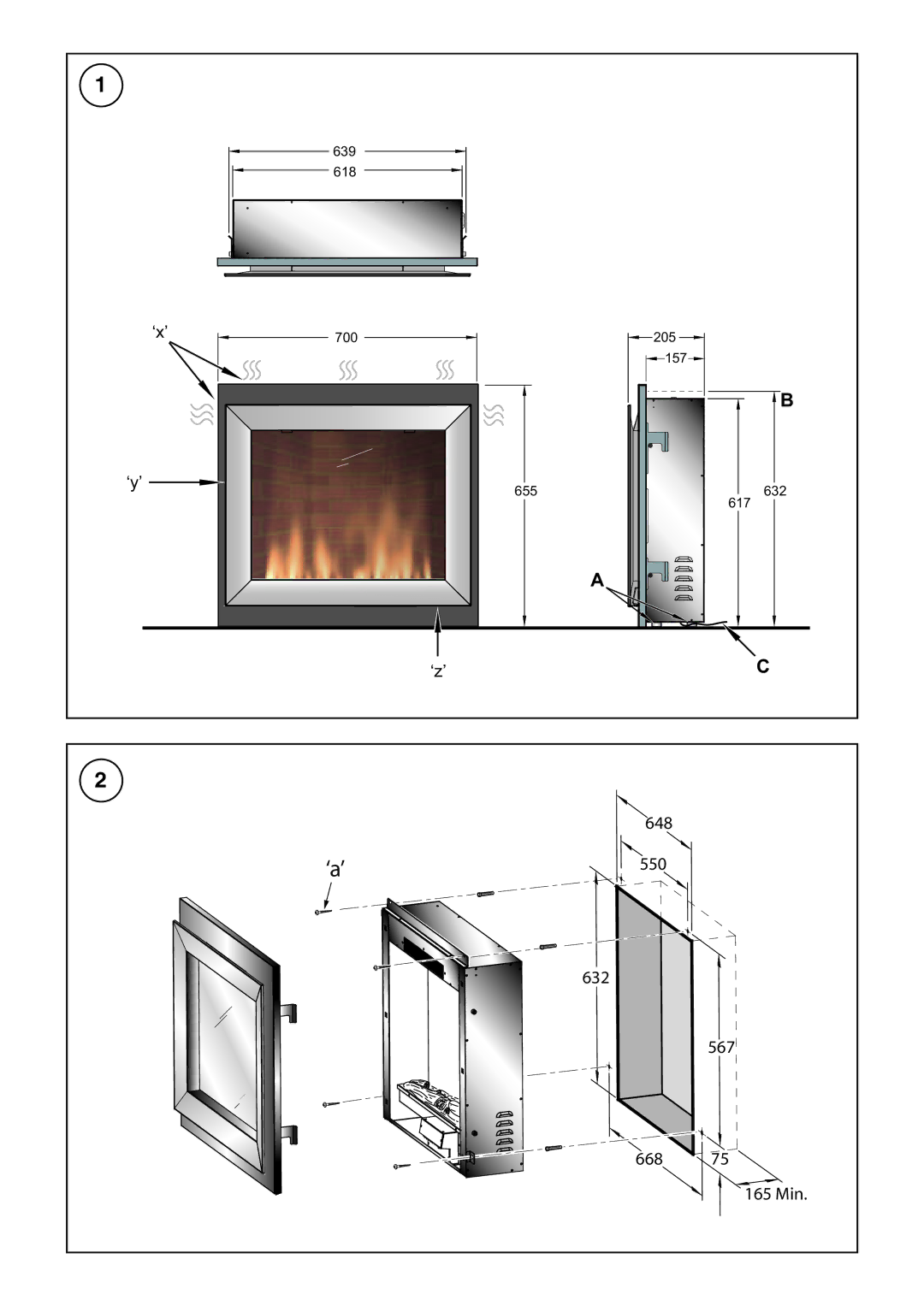 Dimplex VALENCIA manual ‘a’ 