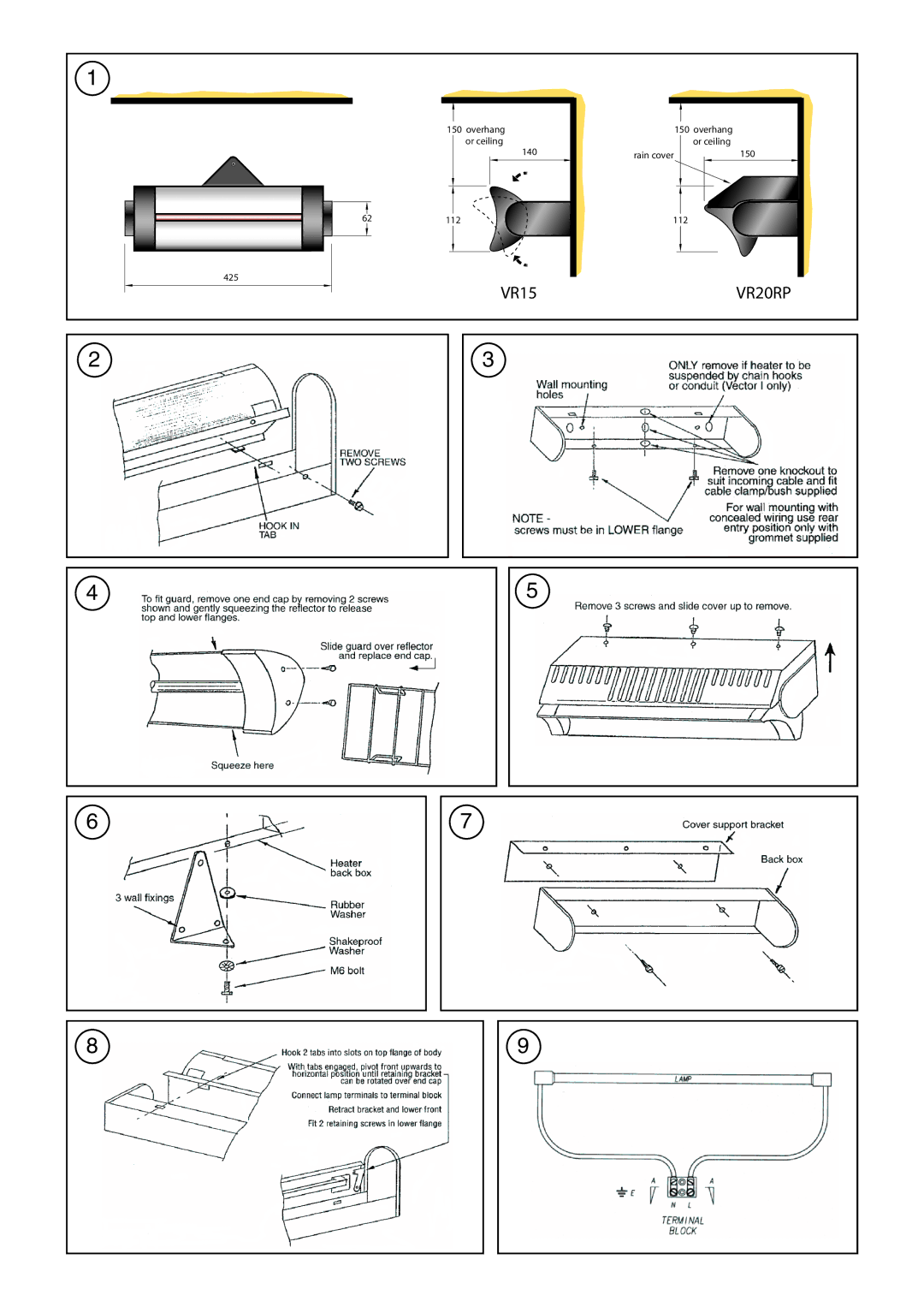 Dimplex VR15, VR20RP manual 