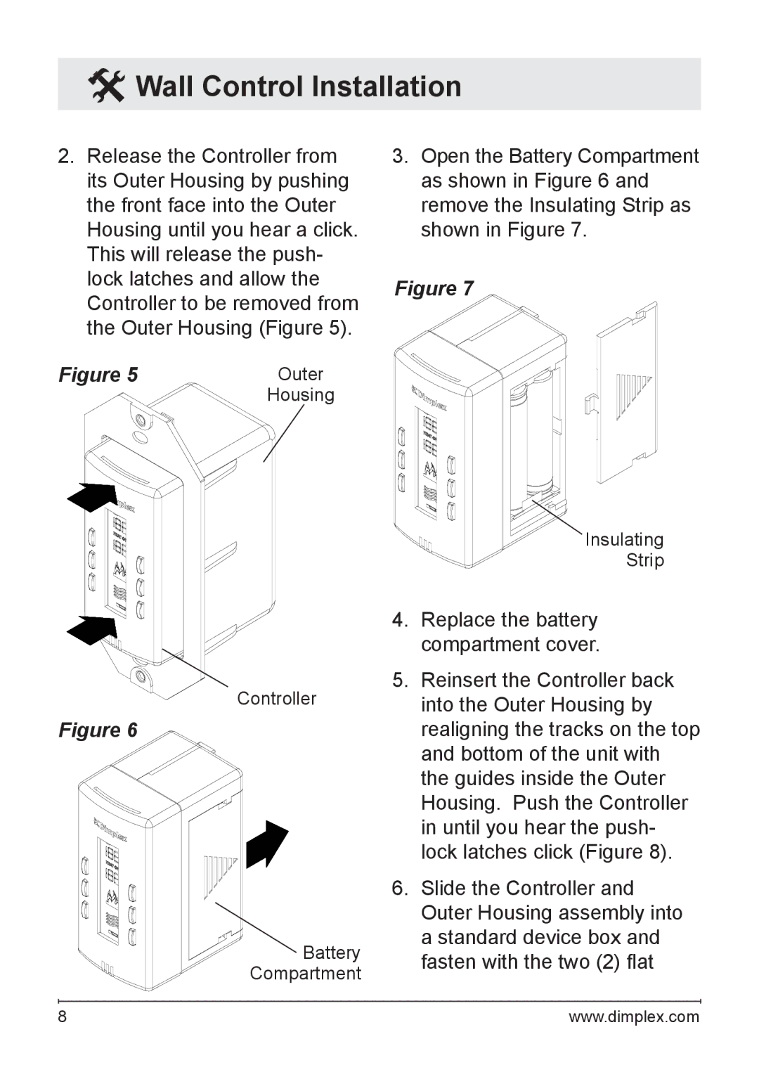 Dimplex WRCPF-KIT owner manual Outer 