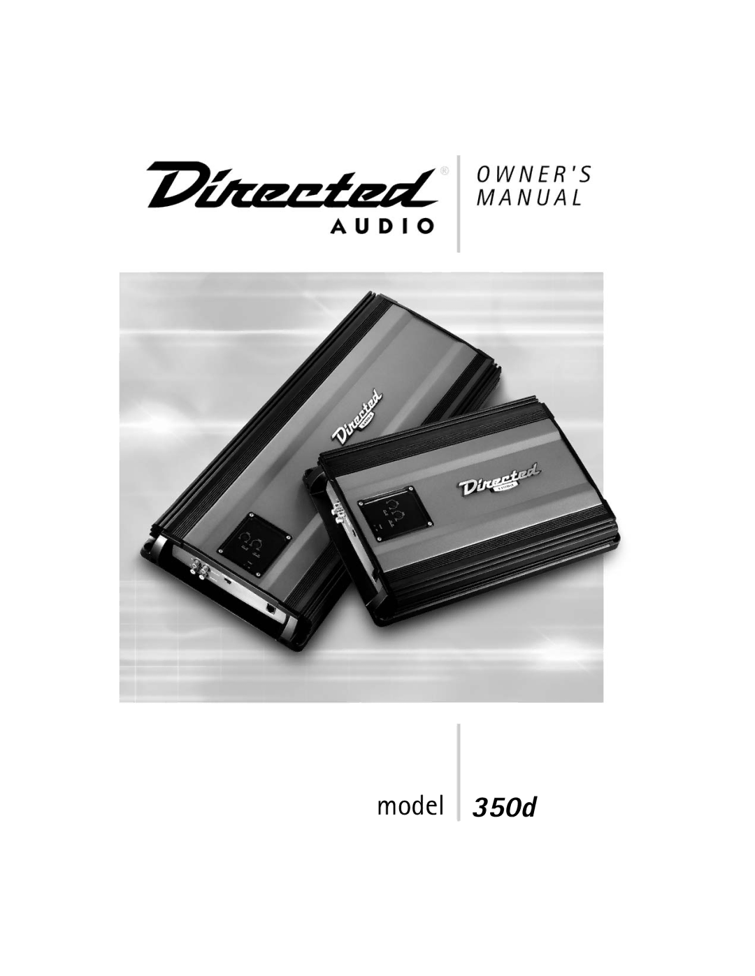 Directed Audio manual Model 350d 