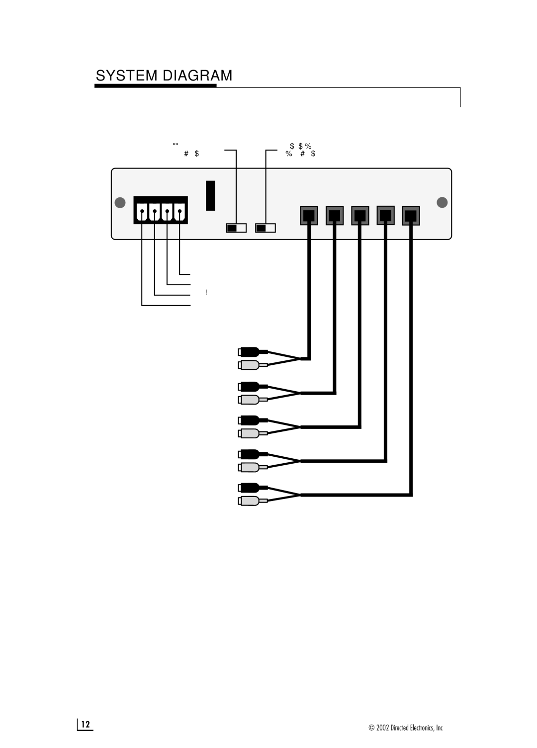 Directed Audio Model 6500 manual System Diagram 