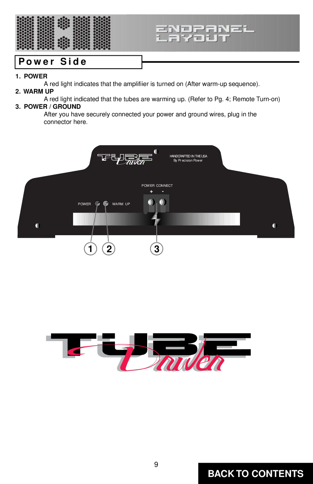 Directed Electronics TD2200, 225A specifications W e r S i d e, Power / Ground 