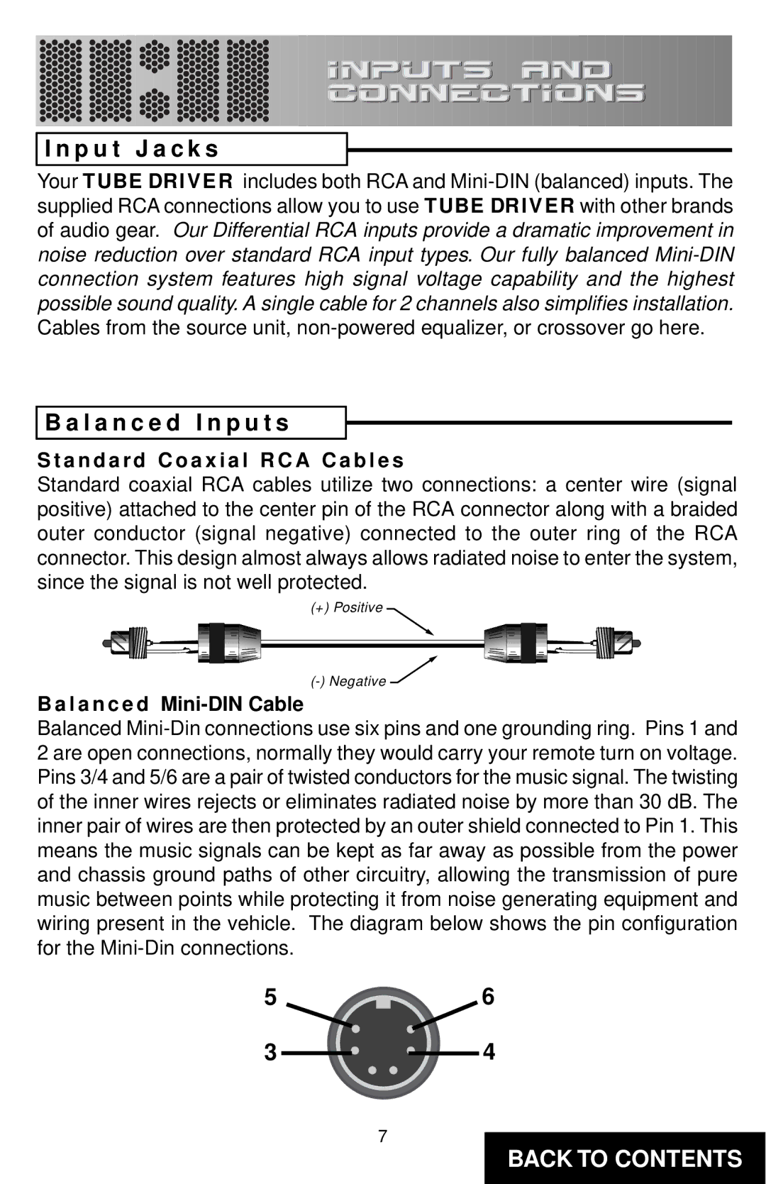 Directed Electronics TD2200, 225A specifications P u t J a c k s, L a n c e d I n p u t s 