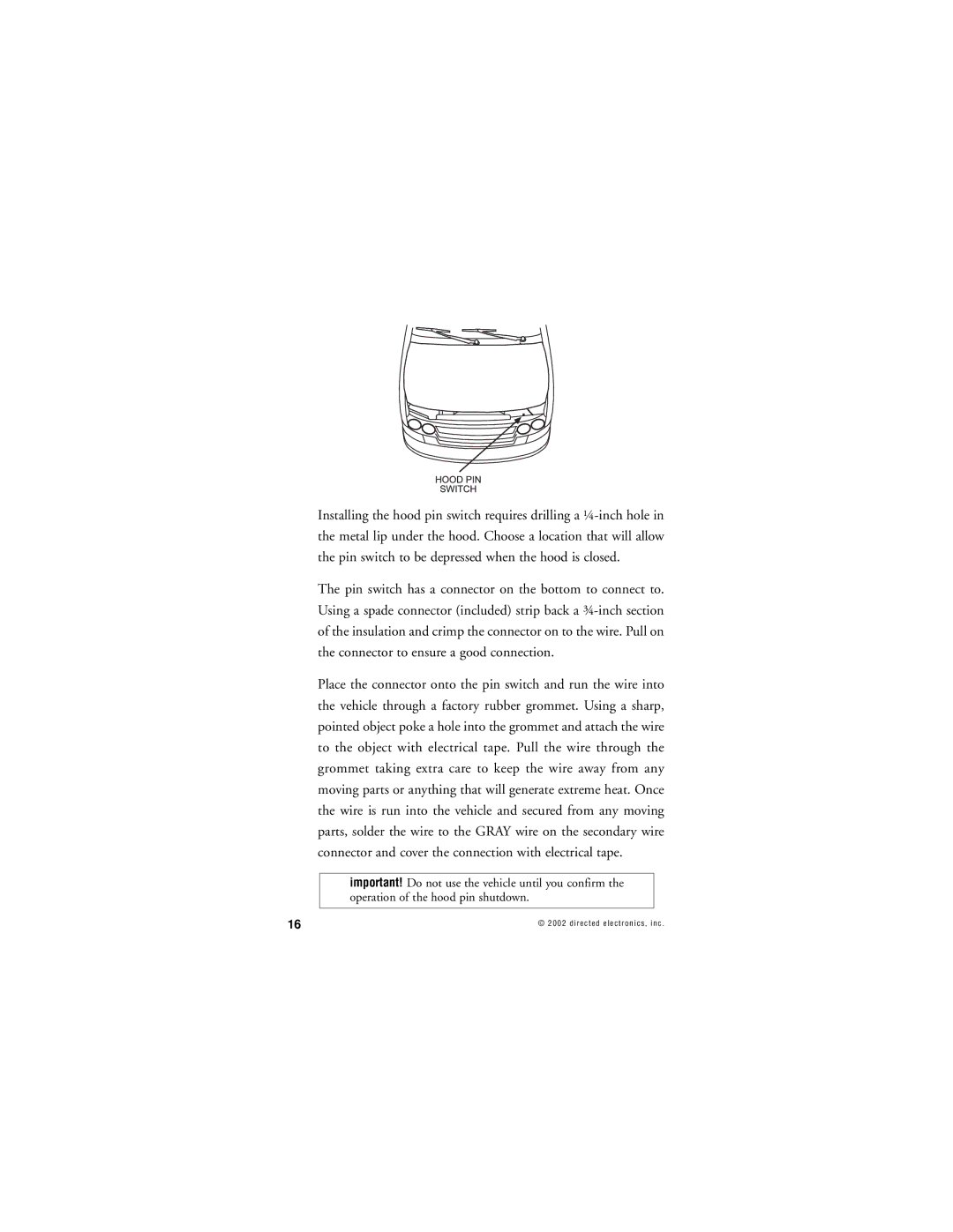 Directed Electronics 259D manual Directed electronics, inc 