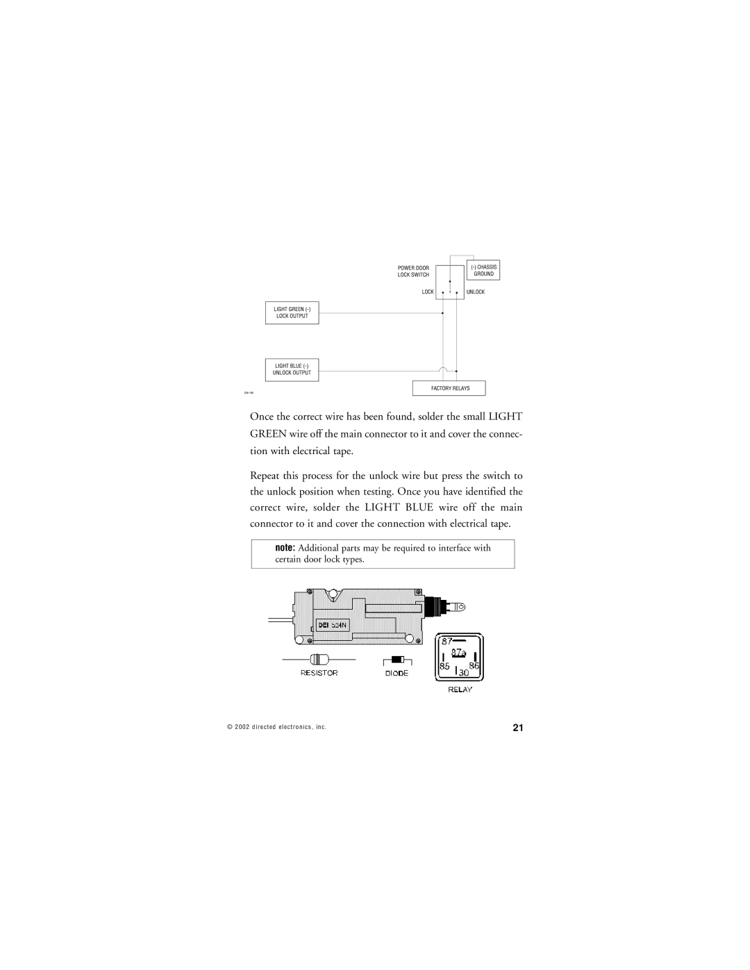 Directed Electronics 359D manual Directed electronics, inc 