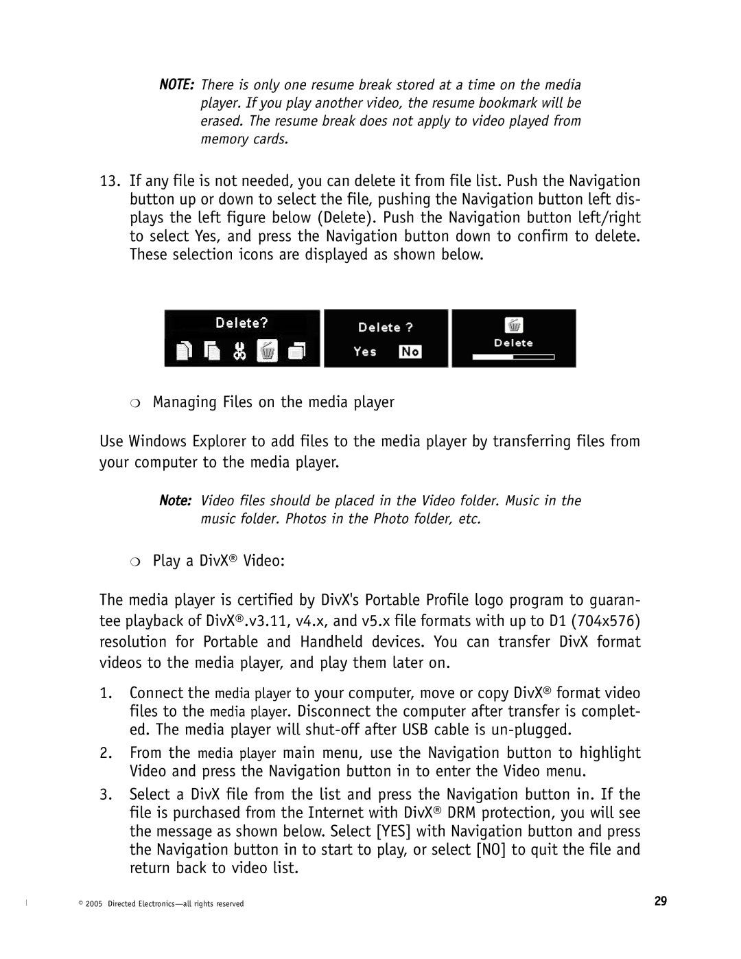 Directed Electronics DMP040, DMP740 manual Directed Electronics-all rights reserved 