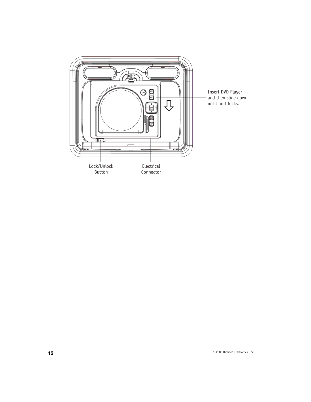 Directed Electronics DV-POD manual Lock/UnlockElectrical ButtonConnector 