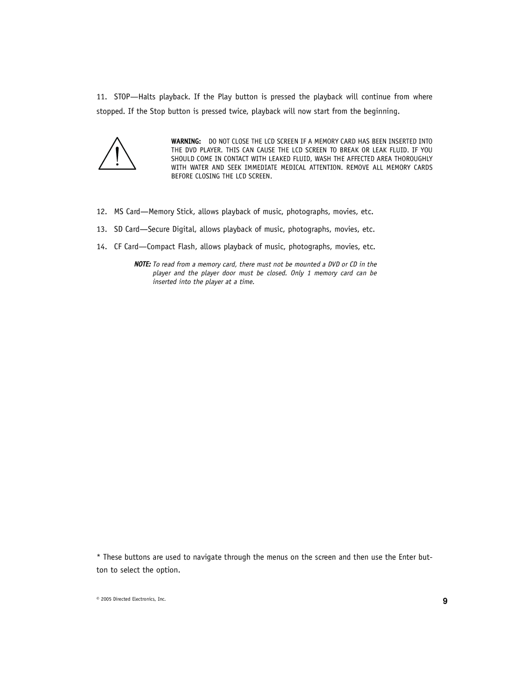 Directed Electronics DV-POD manual Directed Electronics, Inc 