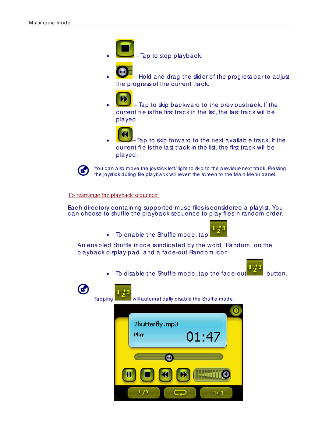 Directed Electronics NAV350 manual To rearrange the playback sequence 