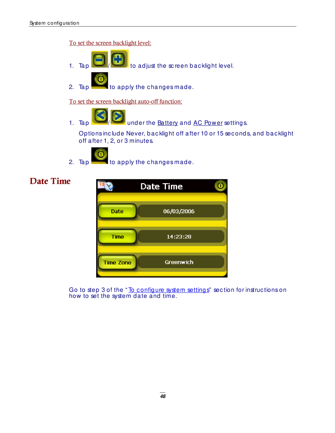 Directed Electronics NAV350 manual Date Time 