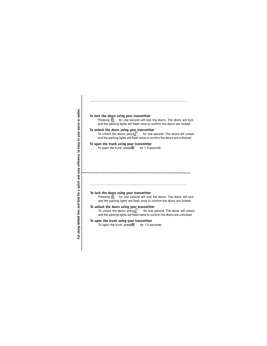 Directed Electronics Nissan manual Quick Reference Guide 