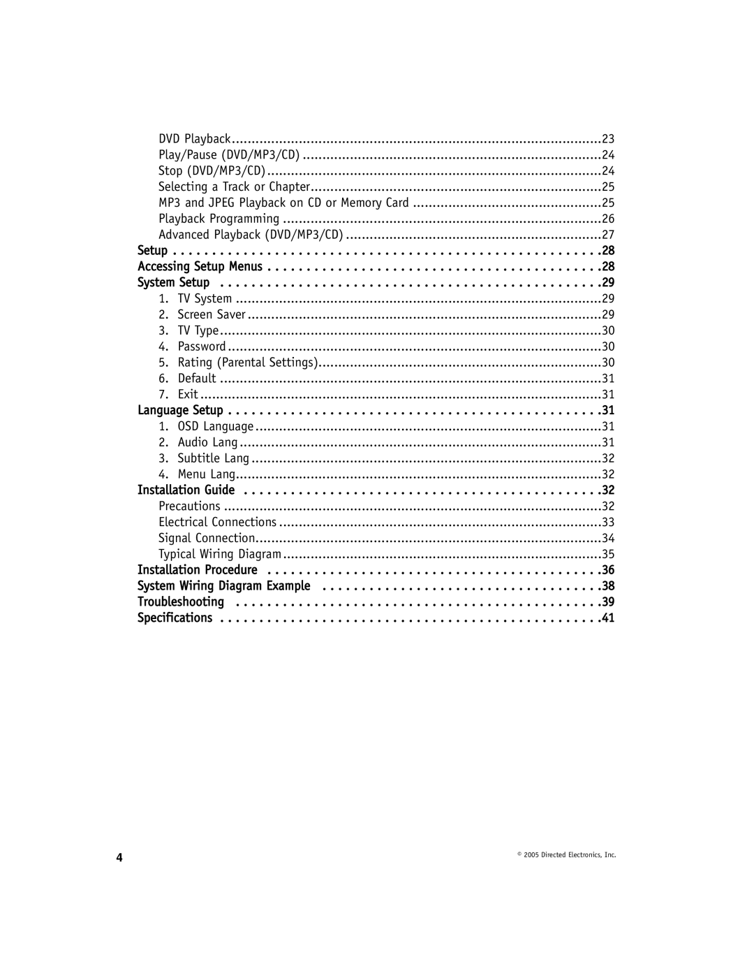 Directed Electronics OHD1021A manual Playback Programming 