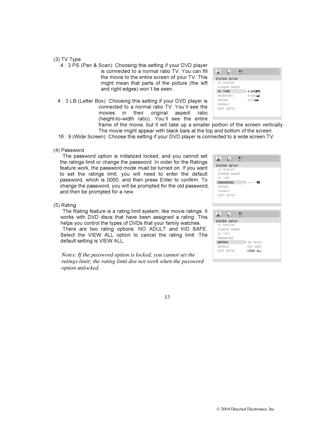 Directed Electronics OHD1502 manual Directed Electronics, Inc 