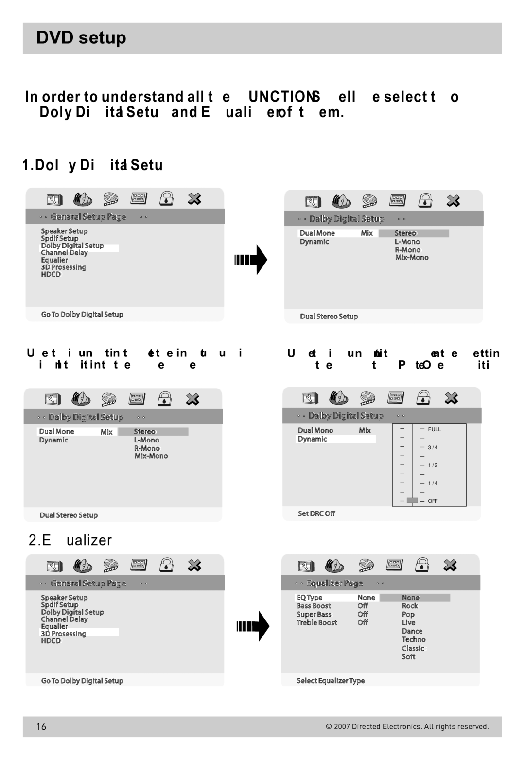 Directed Electronics OHD800B owner manual Txdolhu, ROE\LJLWDO6HWXSROE O SDQGTXDOLHURIWKHP 