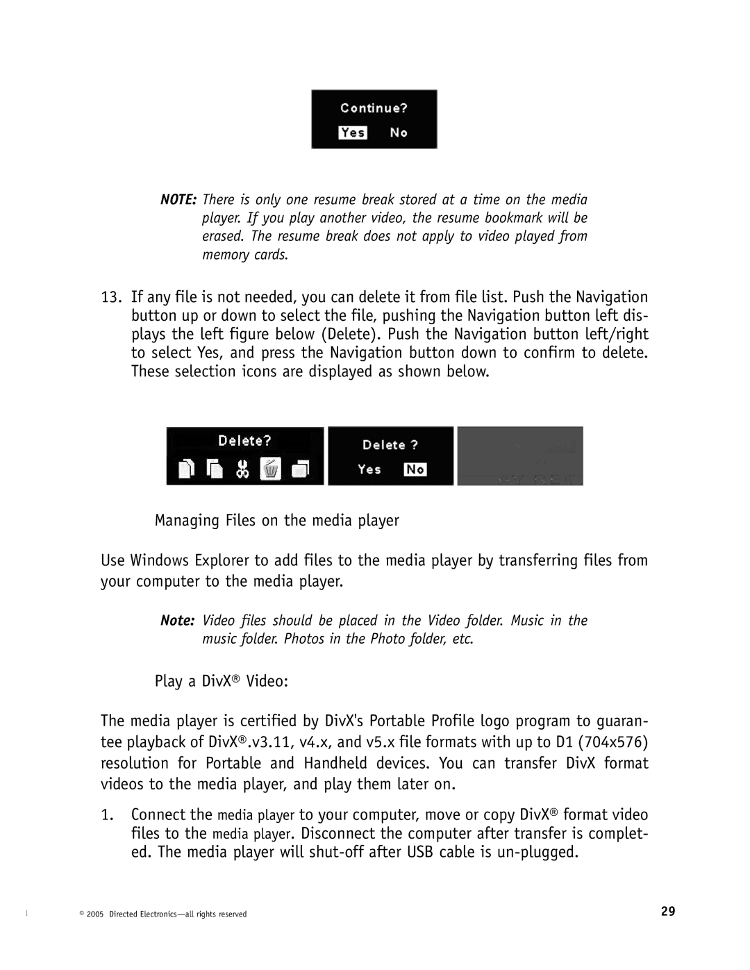 Directed Electronics OHV1021, OHV901, OHV1202 manual Directed Electronics-all rights reserved 