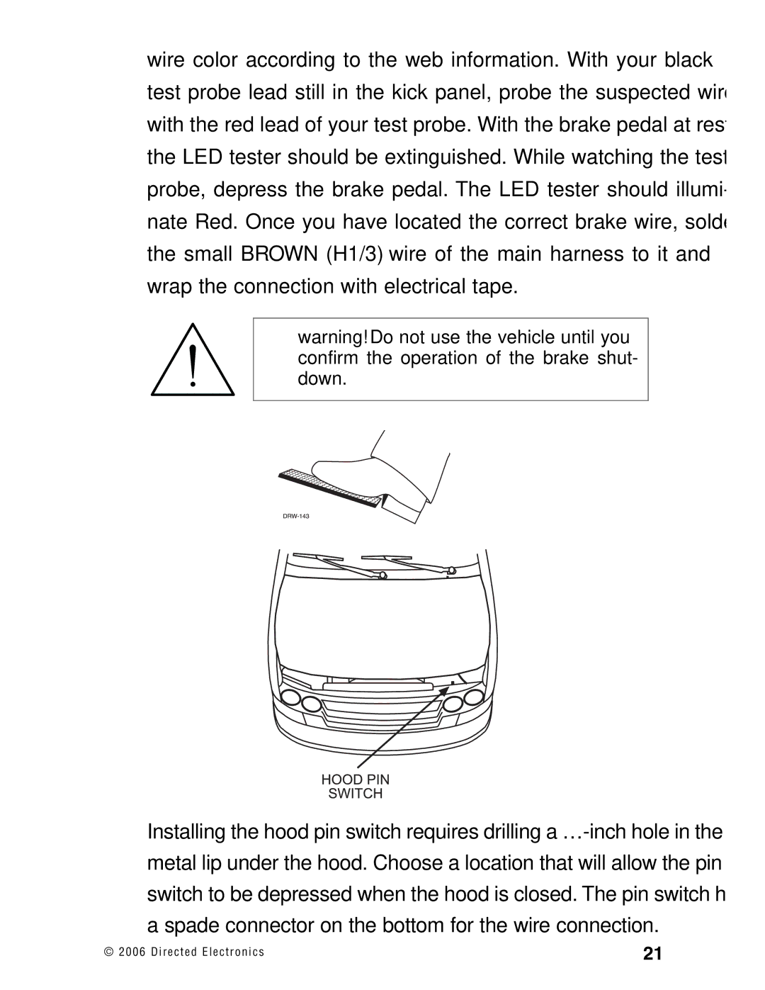 Directed Electronics Ready Remote manual 0 6 D i r e c t e d E l e c t r o n i c s 