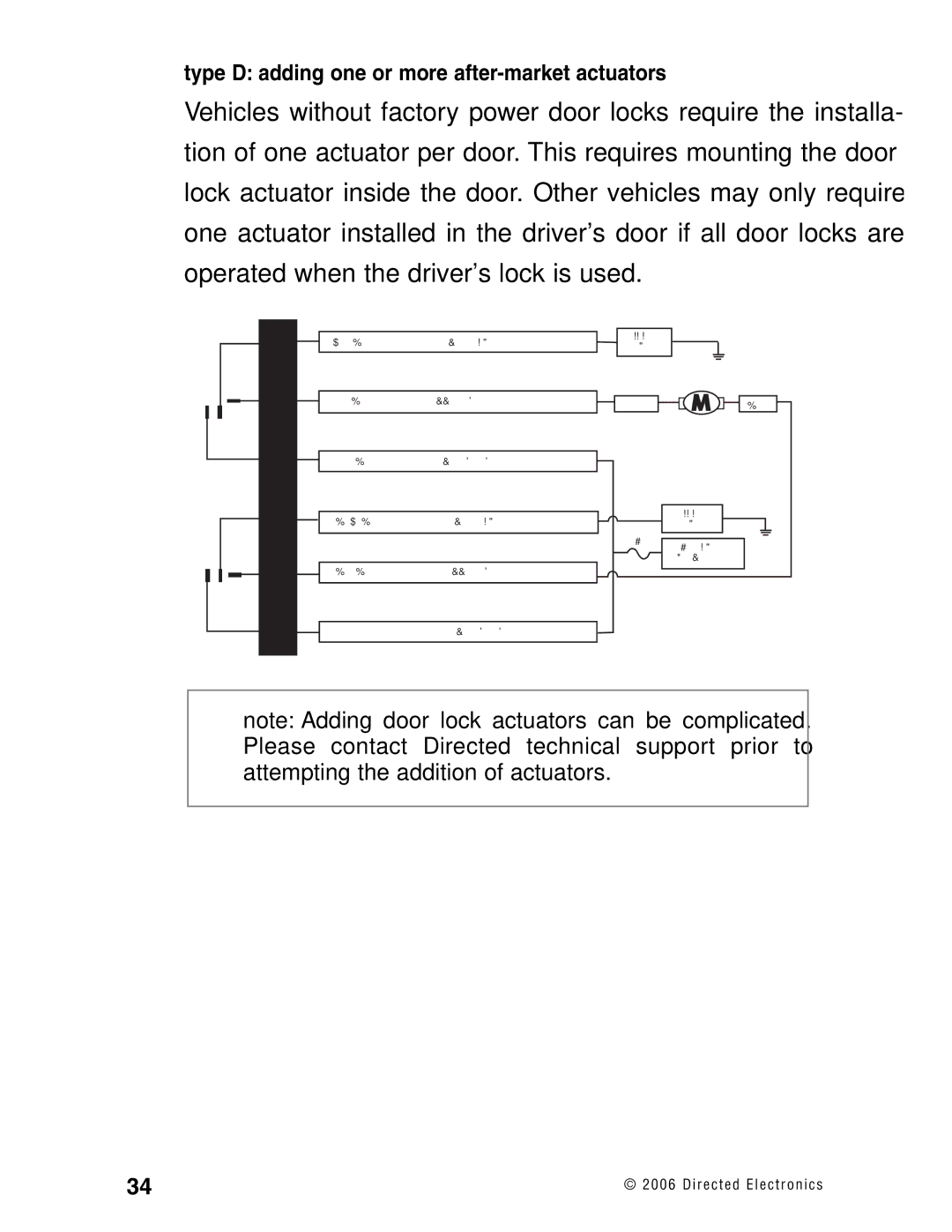 Directed Electronics Ready Remote manual Type D adding one or more after-market actuators 