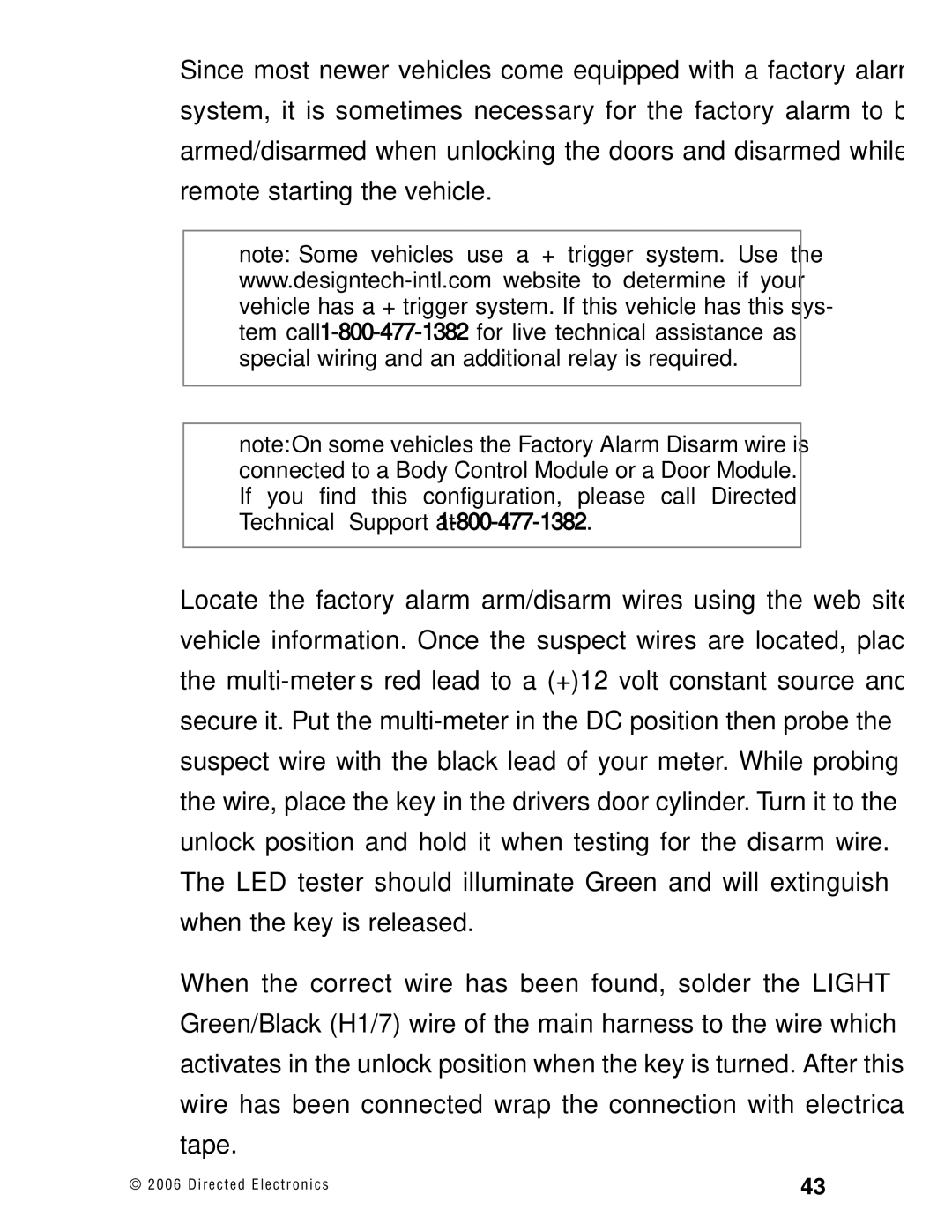 Directed Electronics Ready Remote manual 0 6 D i r e c t e d E l e c t r o n i c s 