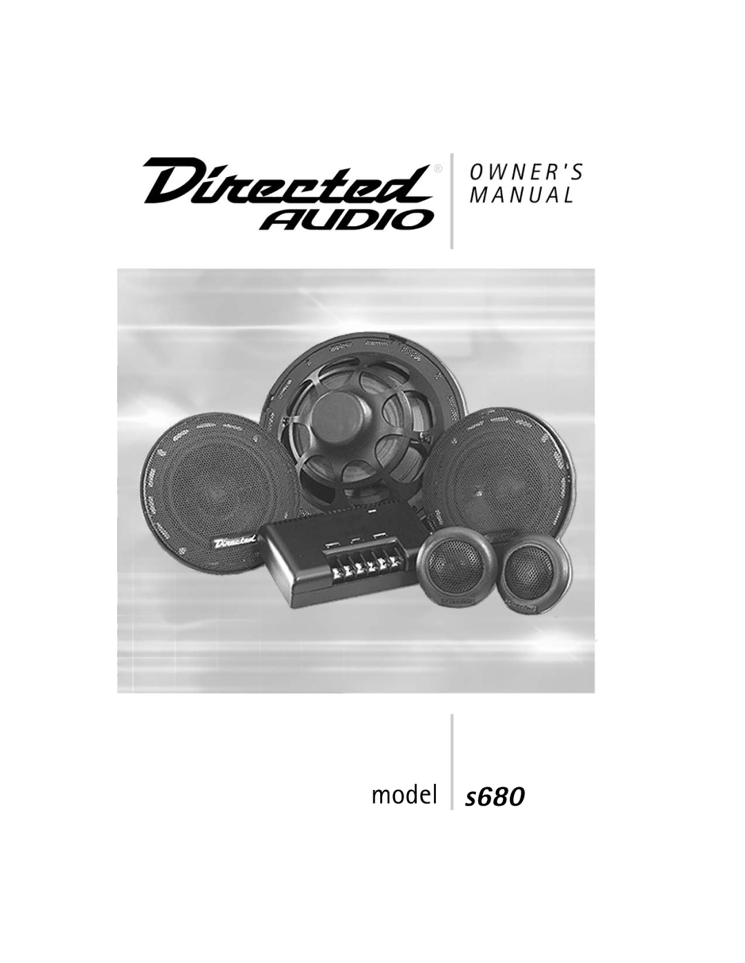 Directed Electronics manual Model s680 