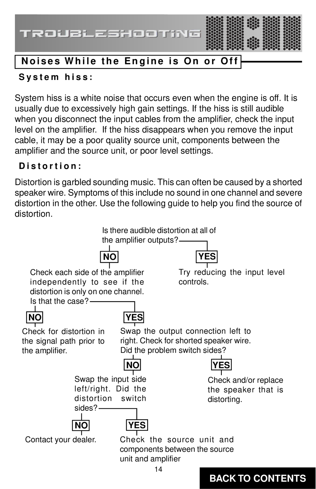 Directed Electronics TD275/2150 specifications I s e s W h i l e t h e E n g i n e i s O n o r O f f, S t e m h i s s 