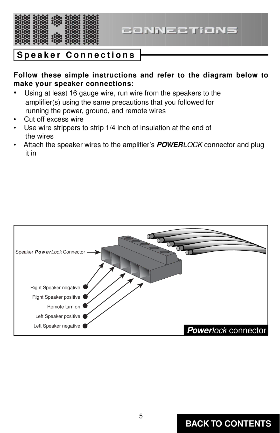 Directed Electronics TD275/2150 specifications E a k e r C o n n e c t i o n s 