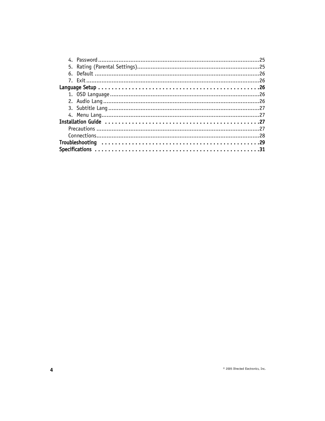 Directed Video DV-POD manual Directed Electronics, Inc 