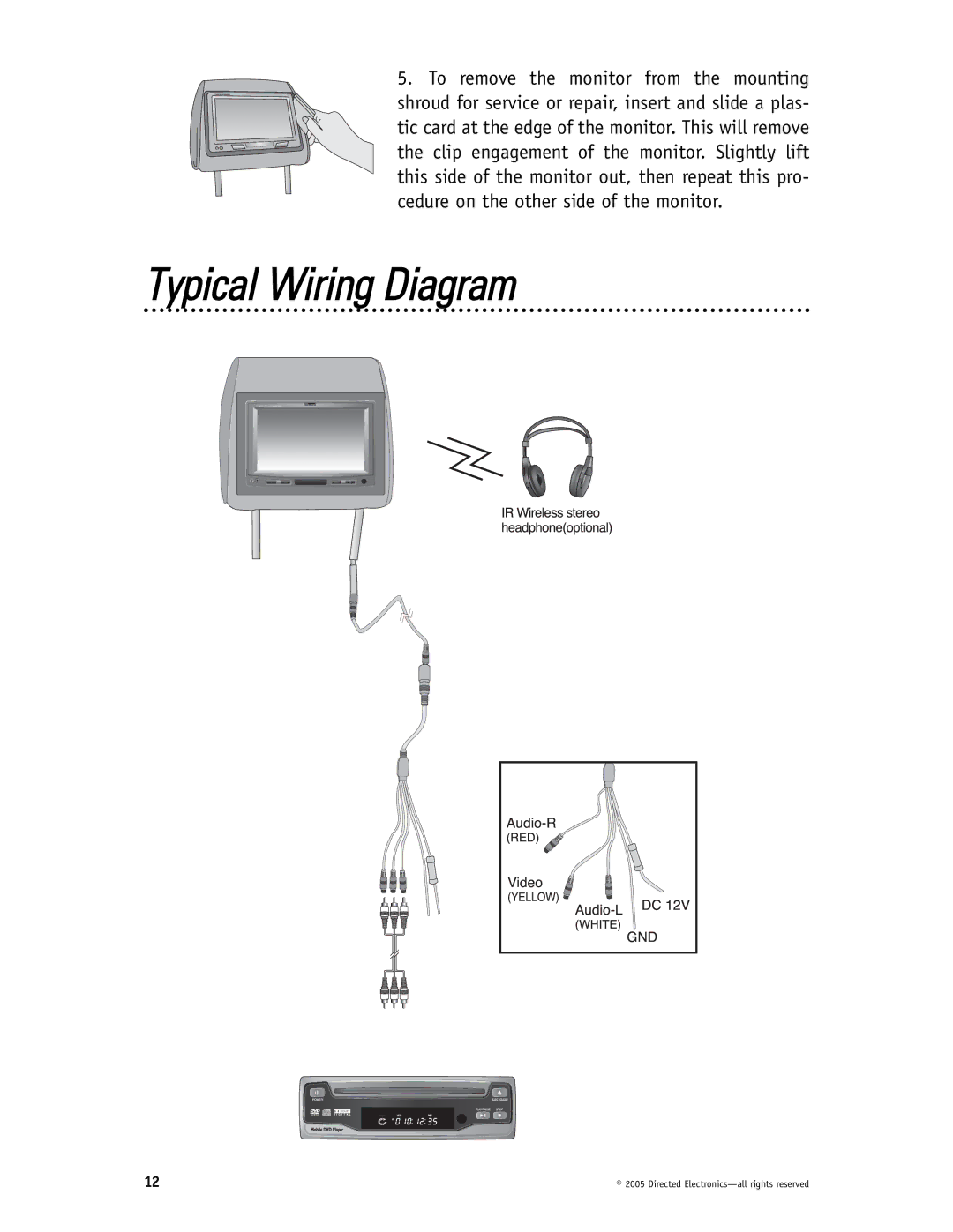 Directed Video HVM702 installation manual Typical Wiring Diagram 