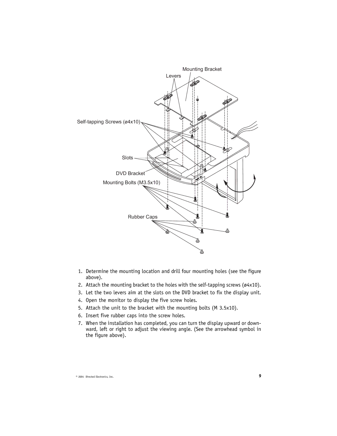 Directed Video OHD070 manual Directed Electronics, Inc 