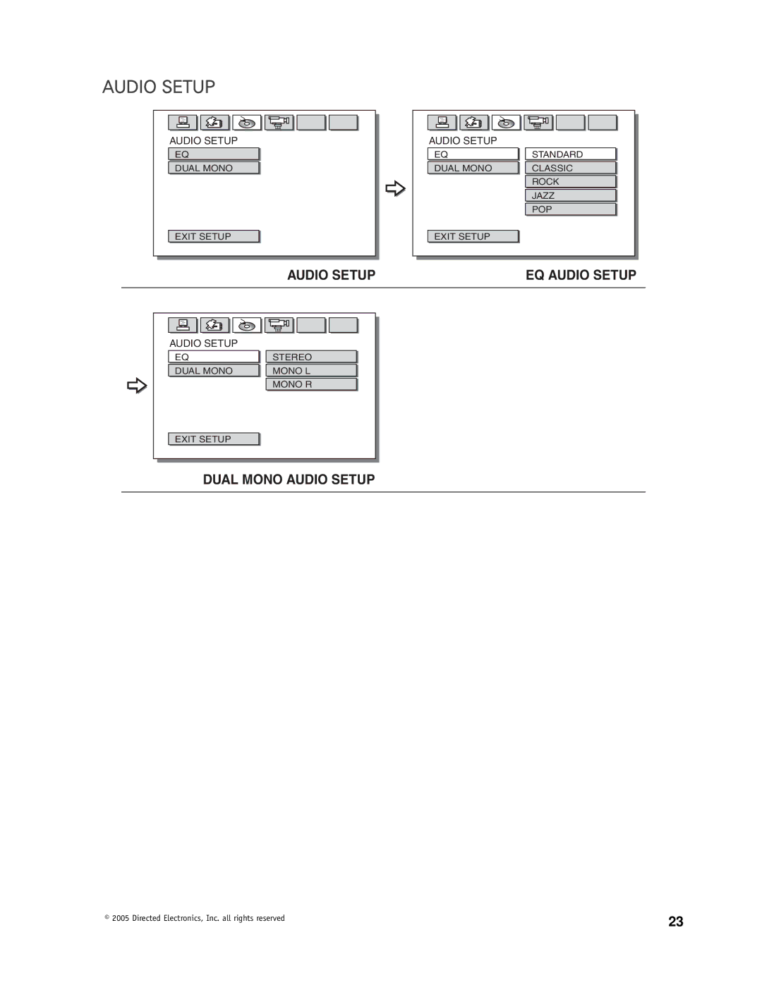 Directed Video OHD1500 manual Audio Setup 