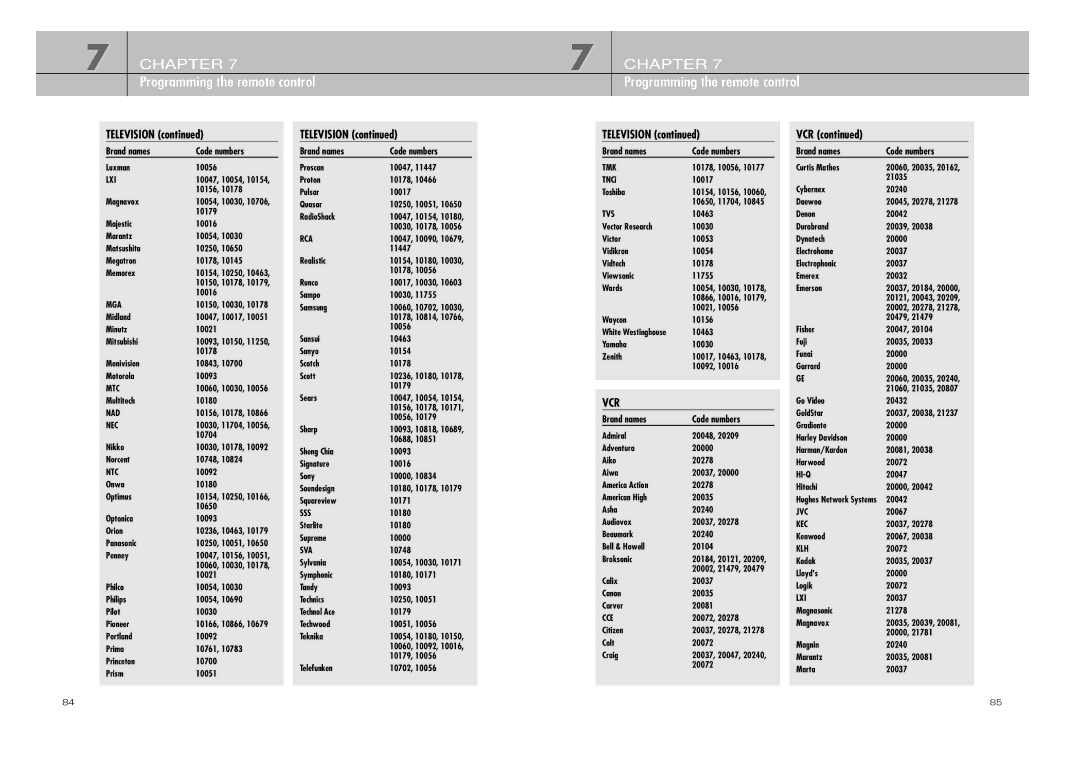 DirecTV D10-200 manual Vcr, Lxi 