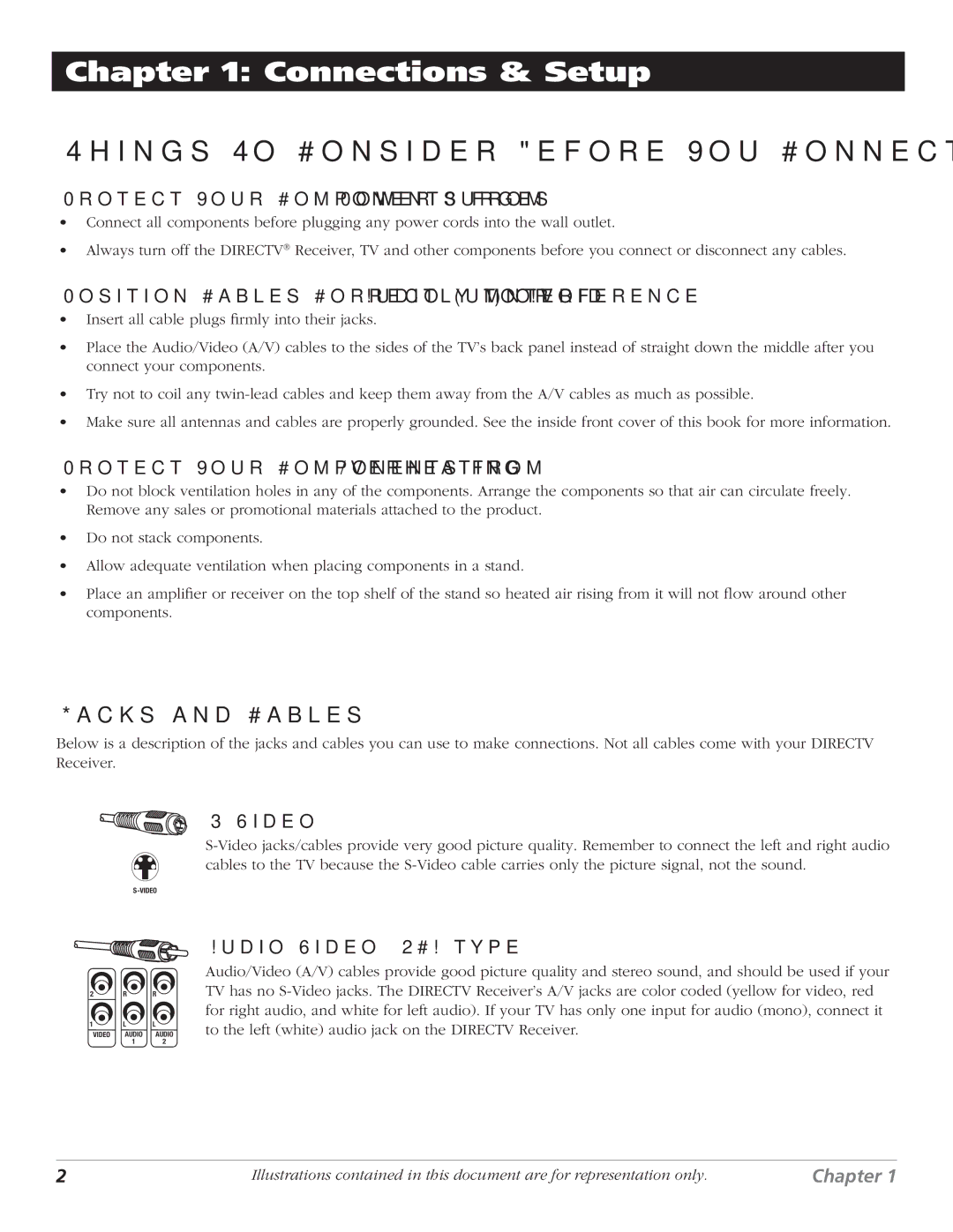 DirecTV D10 manual Things To Consider Before You Connect Components, Jacks and Cables 