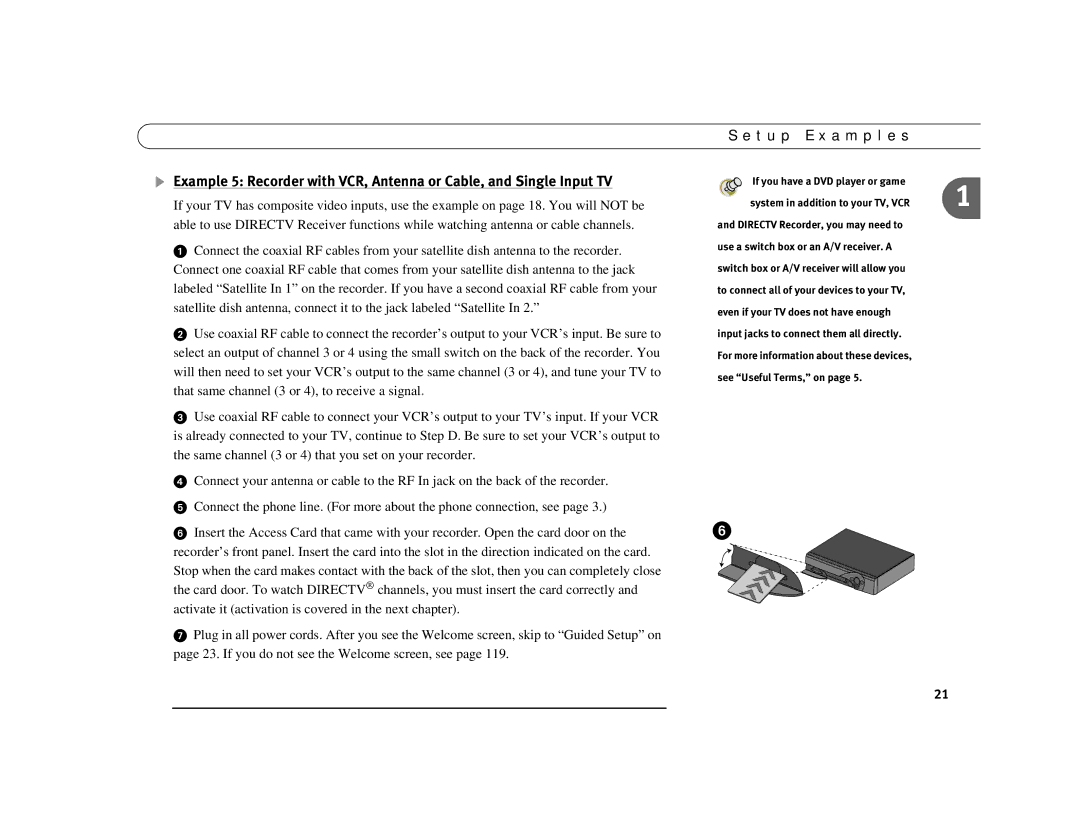 DirecTV Digital Satellite Recorder manual T u p E x a m p l e s 