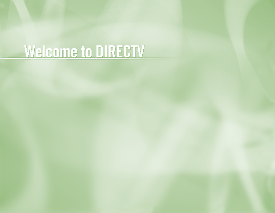 DirecTV H10 manual Section Title 