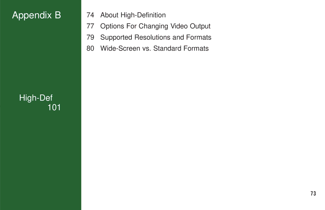 DirecTV H20 manual Appendix B 