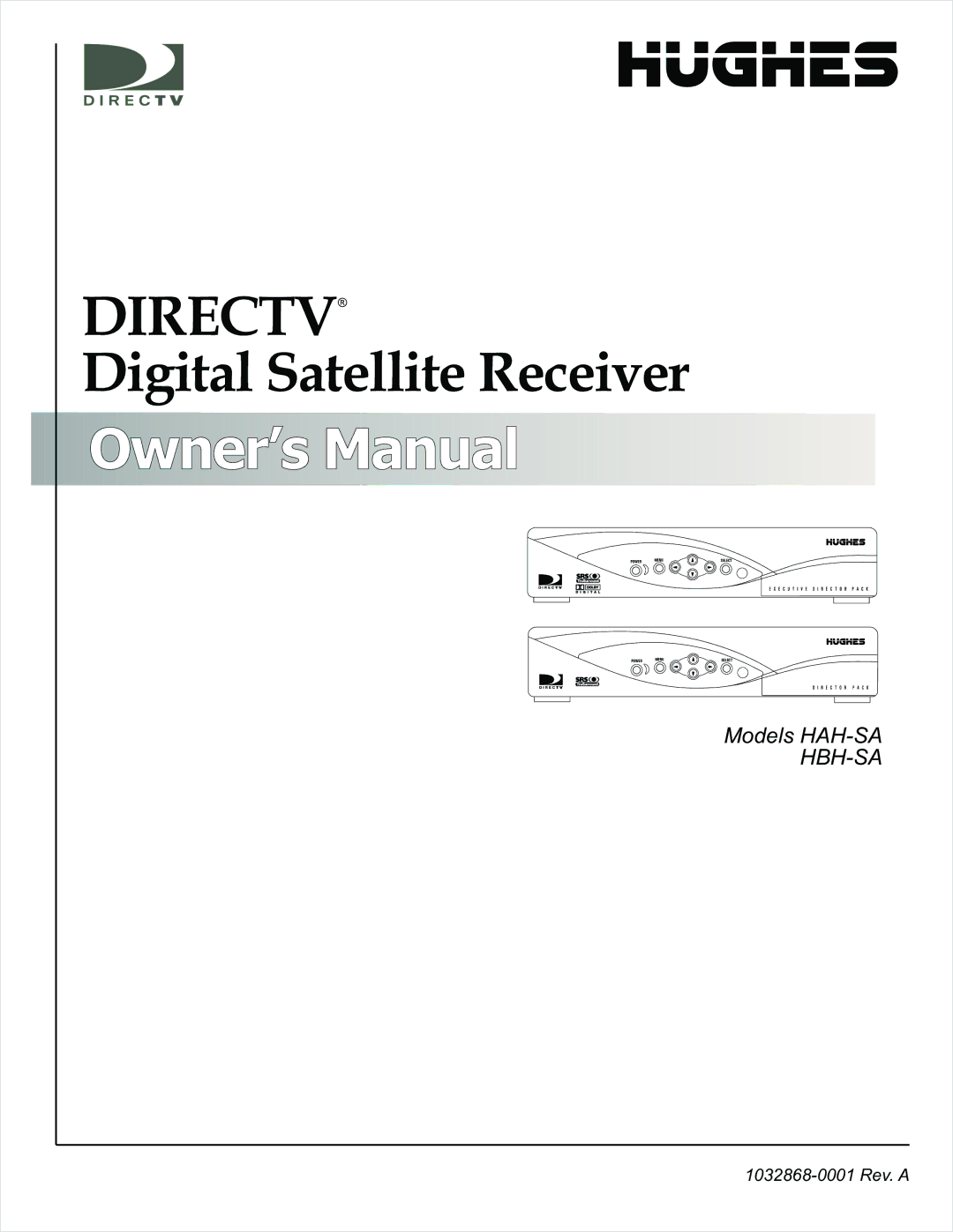 DirecTV HAH-SA manual Directv 